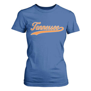 Vintage Tennessee T Shirt For Women Classic TN Orange Print Retro Vintage TS10 Royal Blue Print Your Wear