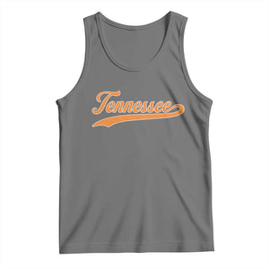 Vintage Tennessee Tank Top Classic TN Orange Print Retro Vintage TS10 Black Heather Print Your Wear