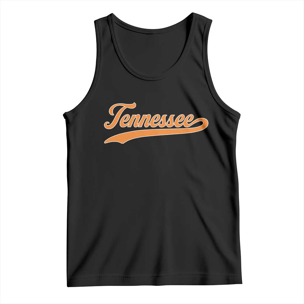 Vintage Tennessee Tank Top Classic TN Orange Print Retro Vintage TS10 Black Print Your Wear