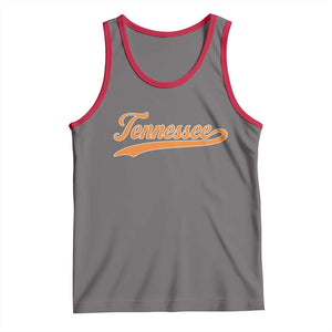 Vintage Tennessee Tank Top Classic TN Orange Print Retro Vintage TS10 Deep Heather Red Print Your Wear