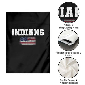 Classic Indians Garden Flag Retro Varsity Vintage Sports Team Name USA Flag TS10 Print Your Wear