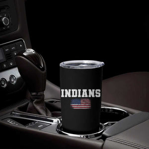 Classic Indians Tumbler Cup Retro Varsity Vintage Sports Team Name USA Flag TS10 Print Your Wear