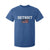 Classic Detroit T Shirt For Kid Retro Varsity Vintage Team Name USA Flag TS10 Royal Blue Print Your Wear