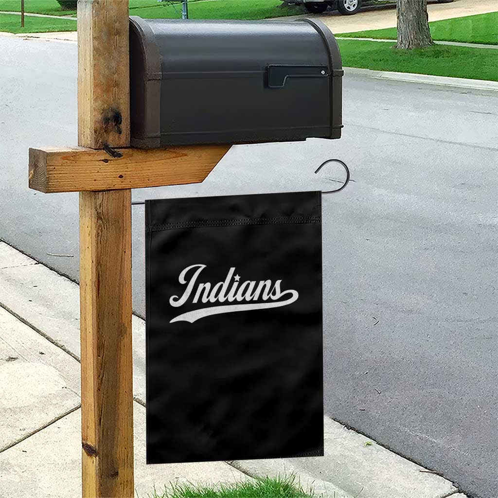 Retro Script Indians Garden Flag Vintage Sports Team Name TS10 Print Your Wear