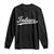Retro Script Indians Long Sleeve Shirt Vintage Team Name TS10 Black Print Your Wear