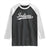 Retro Script Indians Raglan Shirt Vintage Sports Team Name TS10 Black White Print Your Wear