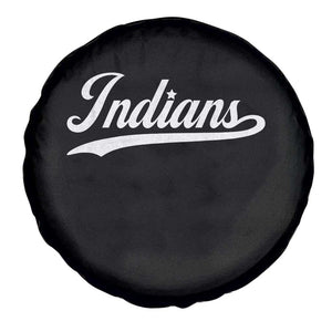 Retro Script Indians Spare Tire Cover Vintage Sports Team Name TS10 Print Your Wear