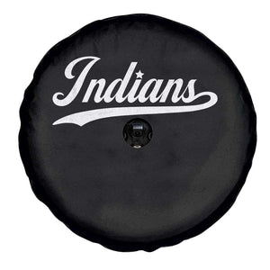 Retro Script Indians Spare Tire Cover Vintage Sports Team Name TS10 Print Your Wear