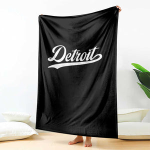 Retro Script Detroit Throw Blanket Vintage Sports Team Name TS10 Print Your Wear