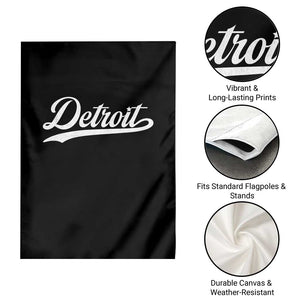 Retro Script Detroit Garden Flag Vintage Sports Team Name TS10 Print Your Wear
