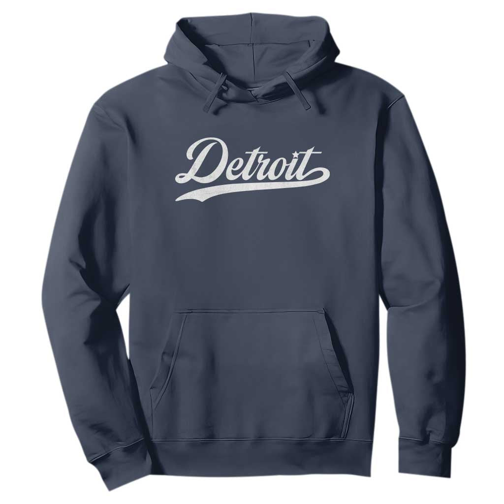 Retro Script DFL Hoodie Vintage Sports Team Name LF TS10 Navy Print Your Wear
