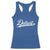 Retro Script Detroit Racerback Tank Top Vintage Team Name TS10 Royal Blue Print Your Wear