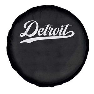 Retro Script Detroit Spare Tire Cover Vintage Sports Team Name TS10 Print Your Wear