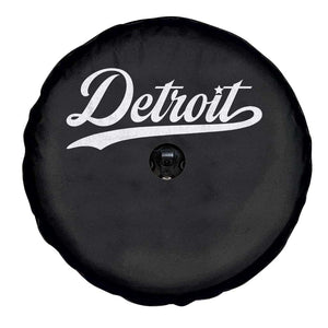 Retro Script Detroit Spare Tire Cover Vintage Sports Team Name TS10 Print Your Wear