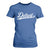Retro Script Detroit T Shirt For Women Vintage Team Name TS10 Royal Blue Print Your Wear
