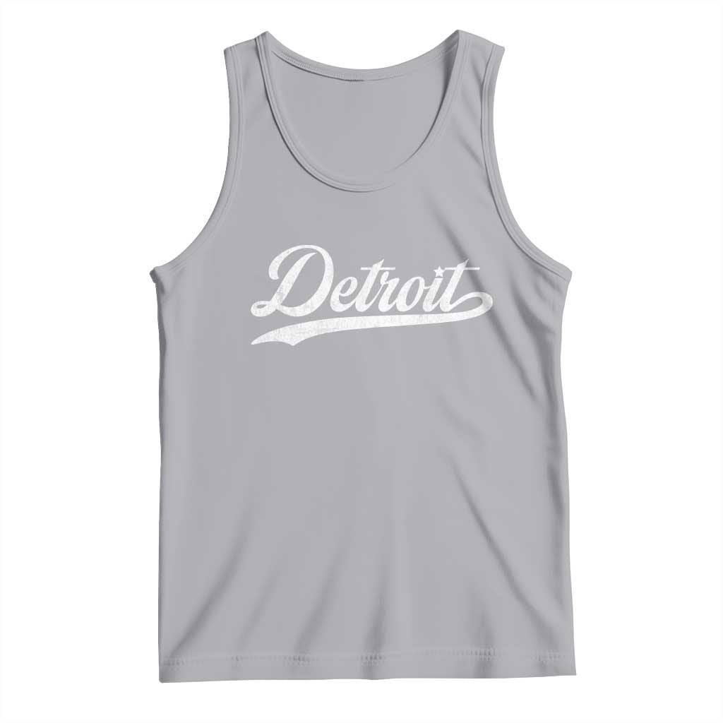 Retro Script DFL Tank Top Vintage Sports Team Name LF TS10 Athletic Heather Print Your Wear