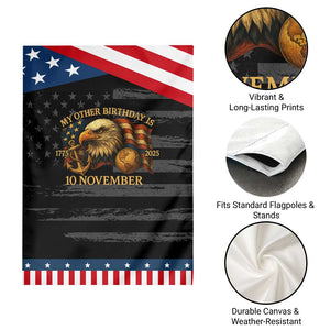 Veteran 250th Anniversary Garden Flag My Other Birthday Is 10 November 1775 TS10 Print Your Wear