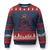 Marine Veteran 250th Anniversary Ugly Christmas Sweater Retro Military Corps American Flag - Print Your Wear