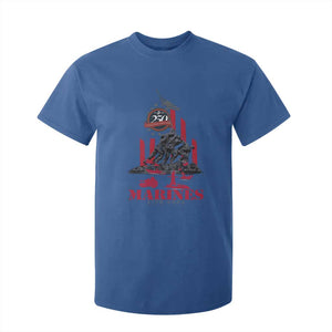 Marine Veteran 250th Anniversary T Shirt For Kid Retro Military Corps American Flag TS10 Royal Blue Print Your Wear