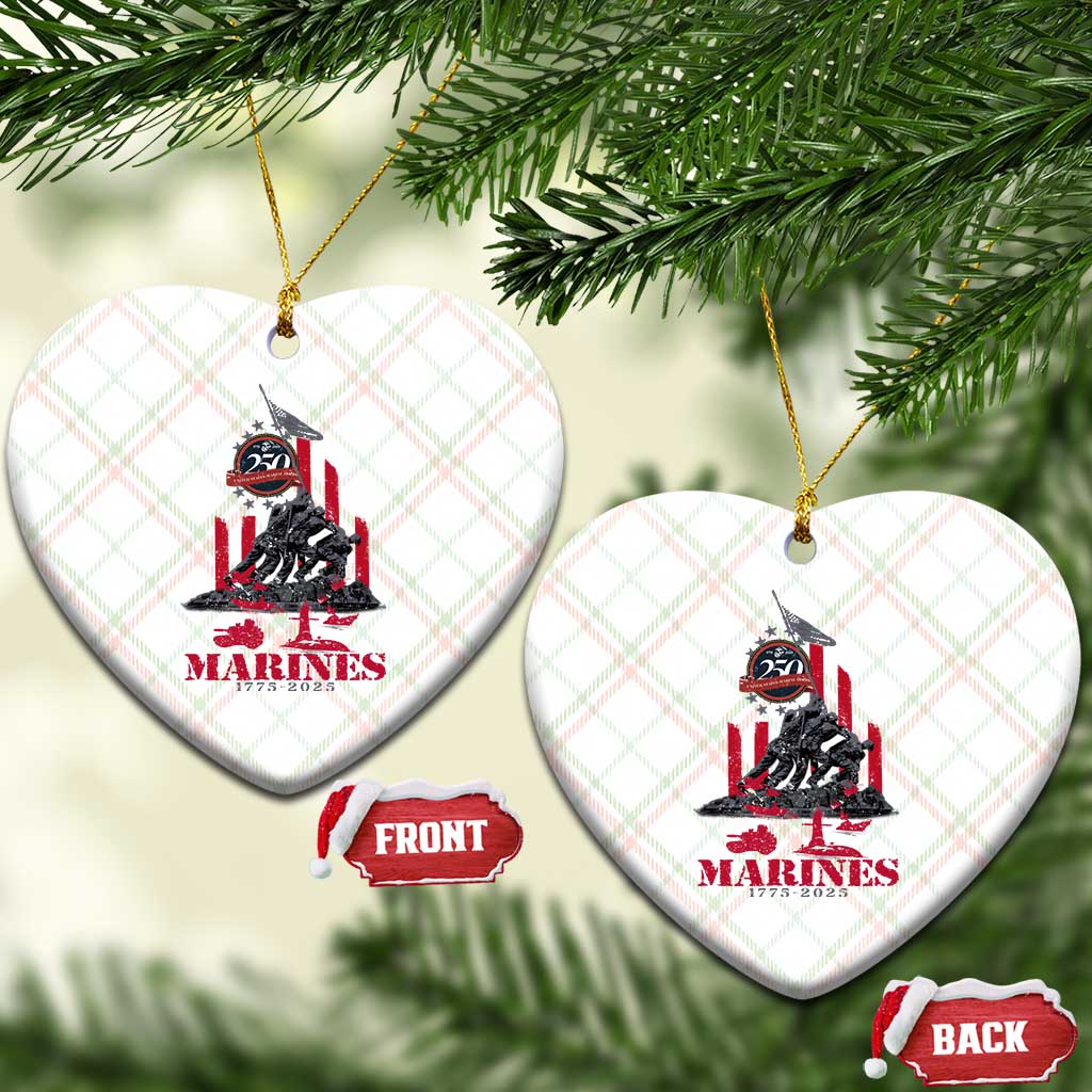 Marine Veteran 250th Anniversary Ceramic Ornament Retro Military Corps American Flag TS10 Print Your Wear