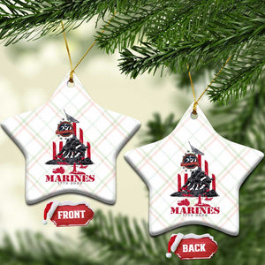 Marine Veteran 250th Anniversary Ceramic Ornament Retro Military Corps American Flag TS10 Print Your Wear