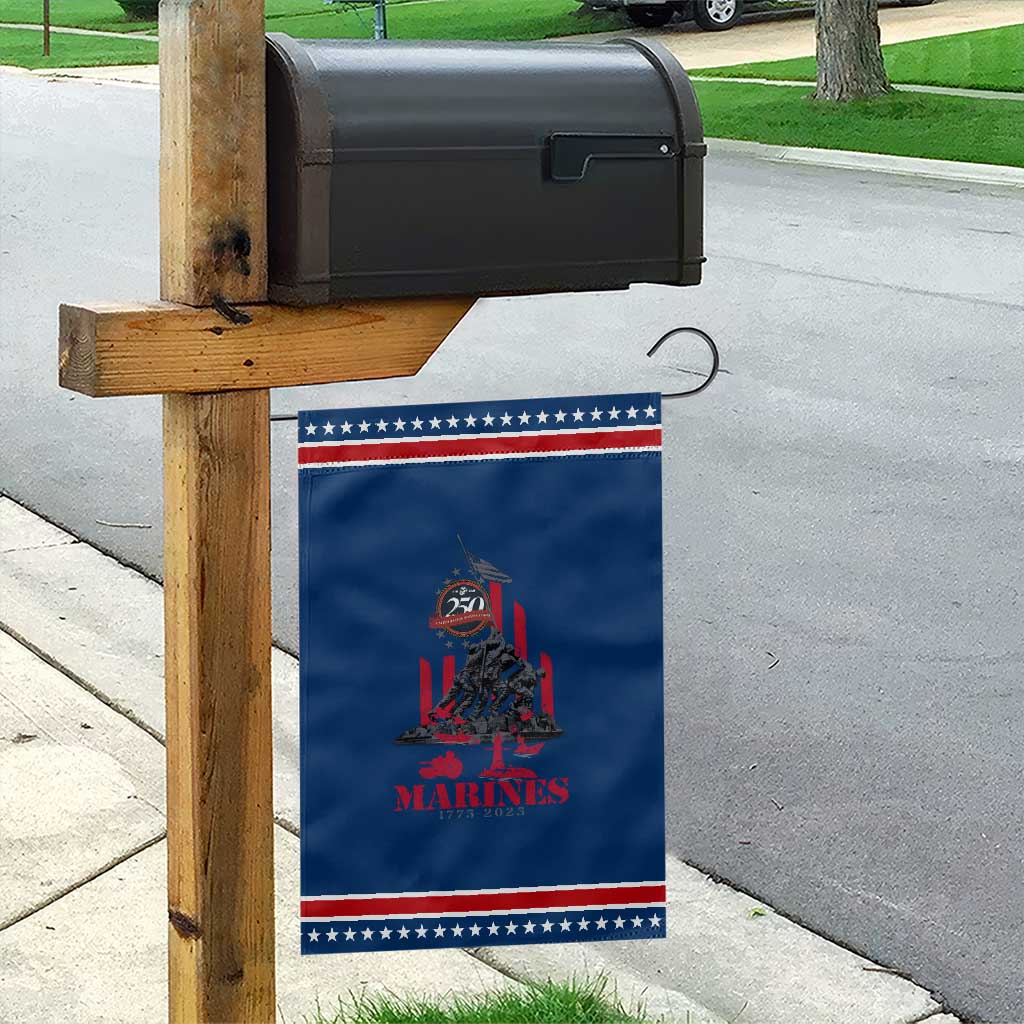 Marine Veteran 250th Anniversary Garden Flag Retro Military Corps American Flag TS10 Classic Blue Red Print Your Wear