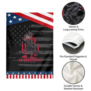 Marine Veteran 250th Anniversary Garden Flag Retro Military Corps American Flag TS10 Print Your Wear