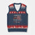 Marine Veteran 250th Anniversary V-Neck Knit Sweater Vest Retro Patriotic Military Gift American Flag - Print Your Wear