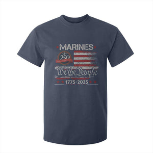Marine Veteran 250th Anniversary T Shirt For Kid Retro Patriotic Military Gift American Flag TS10 Navy Print Your Wear