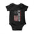 Marine 250th Anniversary Baby Onesie Retro Patriotic Military Veteran Gift American Flag - Print Your Wear
