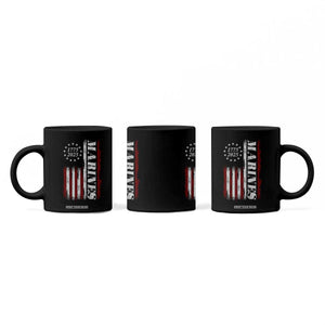 Marine 250th Anniversary Coffee Mug Retro Patriotic Military Veteran Gift American Flag TS10 Print Your Wear