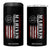 Marine 250th Anniversary 4 in 1 Can Cooler Tumbler Retro Patriotic Military Veteran Gift American Flag - Print Your Wear