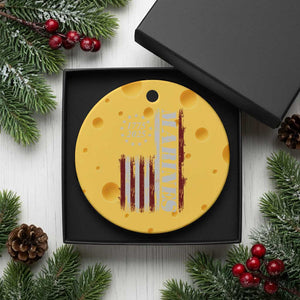 Marine 250th Anniversary Ceramic Ornament Retro Patriotic Military Veteran Gift American Flag - Print Your Wear