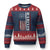 Marine 250th Anniversary Ugly Christmas Sweater Retro Patriotic Military Veteran Gift American Flag - Print Your Wear
