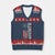 Marine 250th Anniversary V-Neck Knit Sweater Vest Retro Patriotic Military Veteran Gift American Flag - Print Your Wear