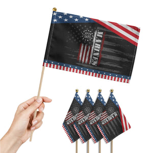 Marine 250th Anniversary Patriotic Handheld Flag Retro Military Veteran Gift American Flag TS10 Print Your Wear