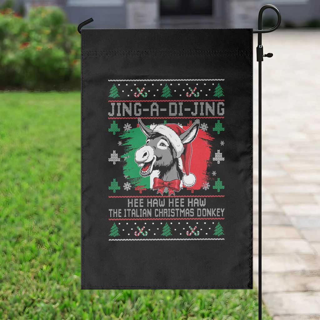 Italian Christmas Donkey Garden Flag Jing a Di Jing Dominick the Ugly Christmas TS10 Print Your Wear