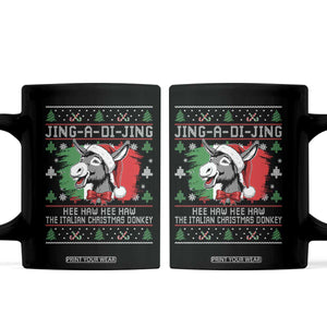 Italian Christmas Donkey Coffee Mug Jing a Di Jing Dominick the Ugly Christmas TS10 Black Print Your Wear