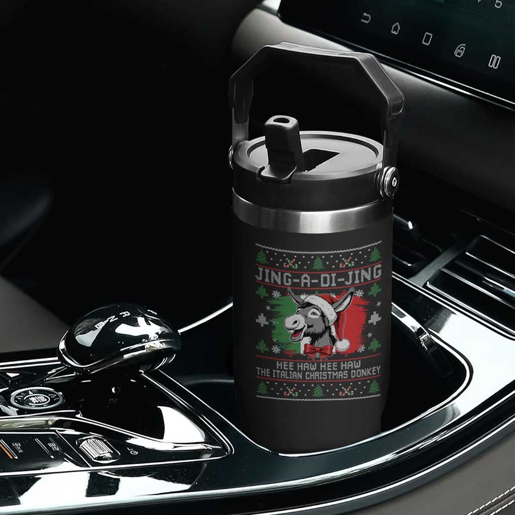 Italian Christmas Donkey Flip Straw Tumbler Jing a Di Jing Dominick the Ugly Christmas TS10 Print Your Wear