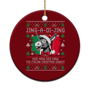 Italian Xmas Donkey Ceramic Ornament Jing a Di Jing Dominick the Ugly Xmas TS10 1pc Red Print Your Wear