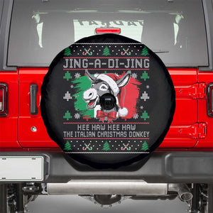 Italian Christmas Donkey Spare Tire Cover Jing a Di Jing Dominick the Ugly Christmas TS10 Black Print Your Wear