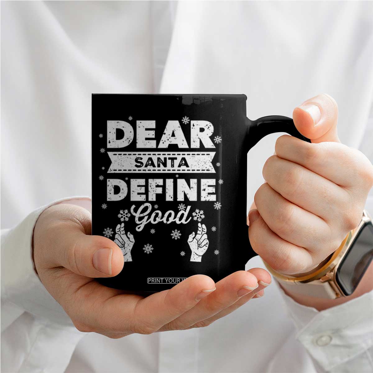 Dear Santa Christmas Coffee Mug Naughty Nice Funny Funny Family Xmas Pajamas TS10 Print Your Wear