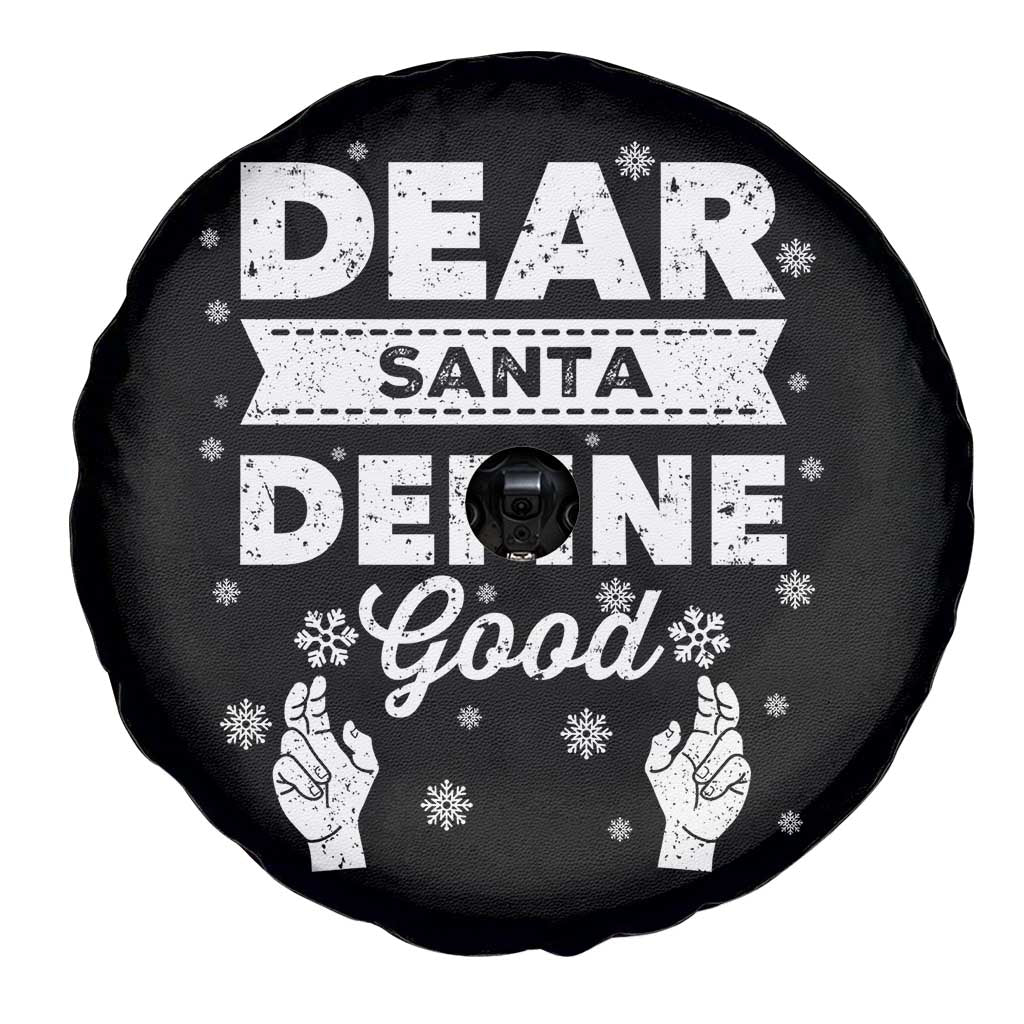 Dear Santa Christmas Spare Tire Cover Naughty Nice Funny Funny Family Xmas Pajamas TS10 Print Your Wear