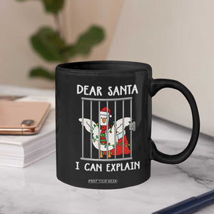 Funny Christmas Goose Coffee Mug Dear Santa I Can Explain Xmas Meme TS10 Print Your Wear