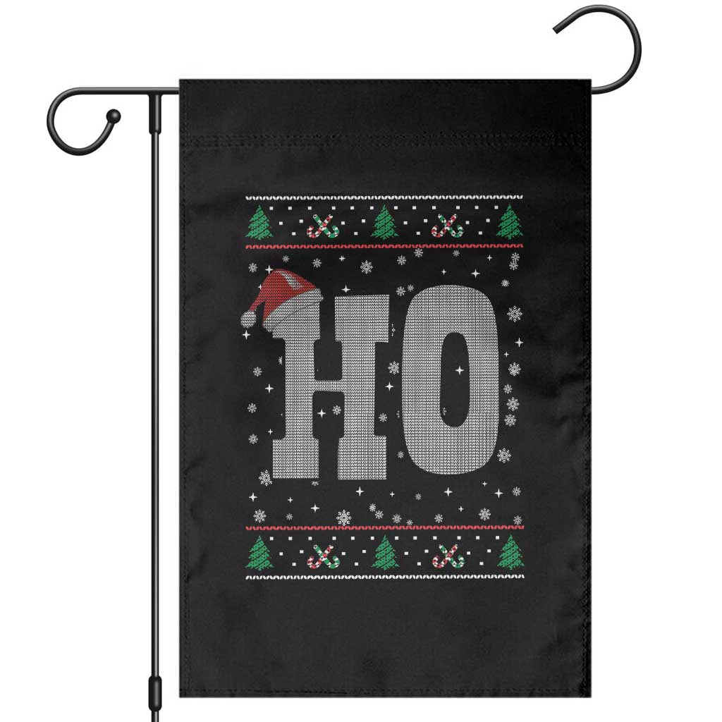 Where's My Ho At Matching Ugly Christmas Garden Flag Ho Funny Couples TS10 Black Print Your Wear