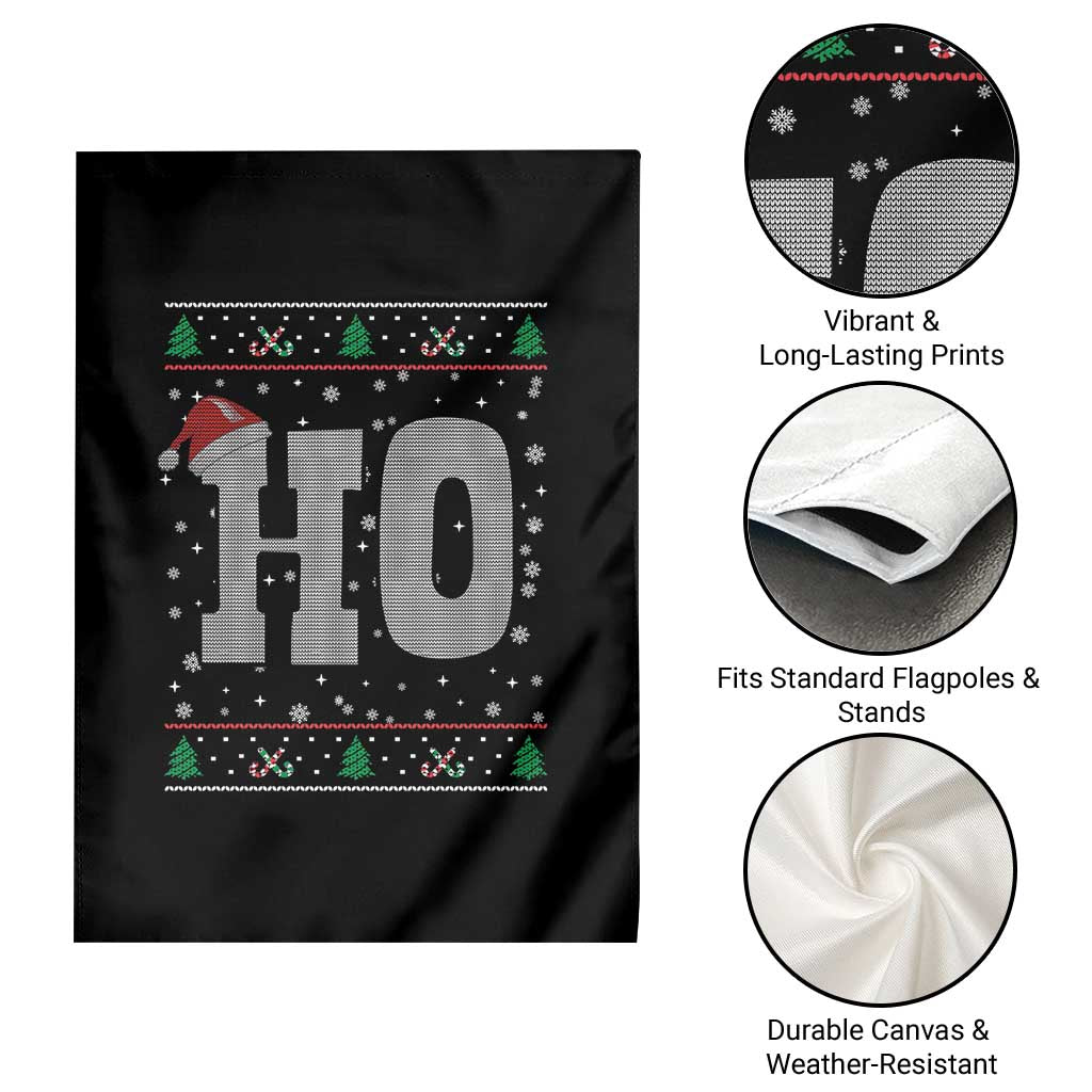 Where's My Ho At Matching Ugly Christmas Garden Flag Ho Funny Couples TS10 Print Your Wear