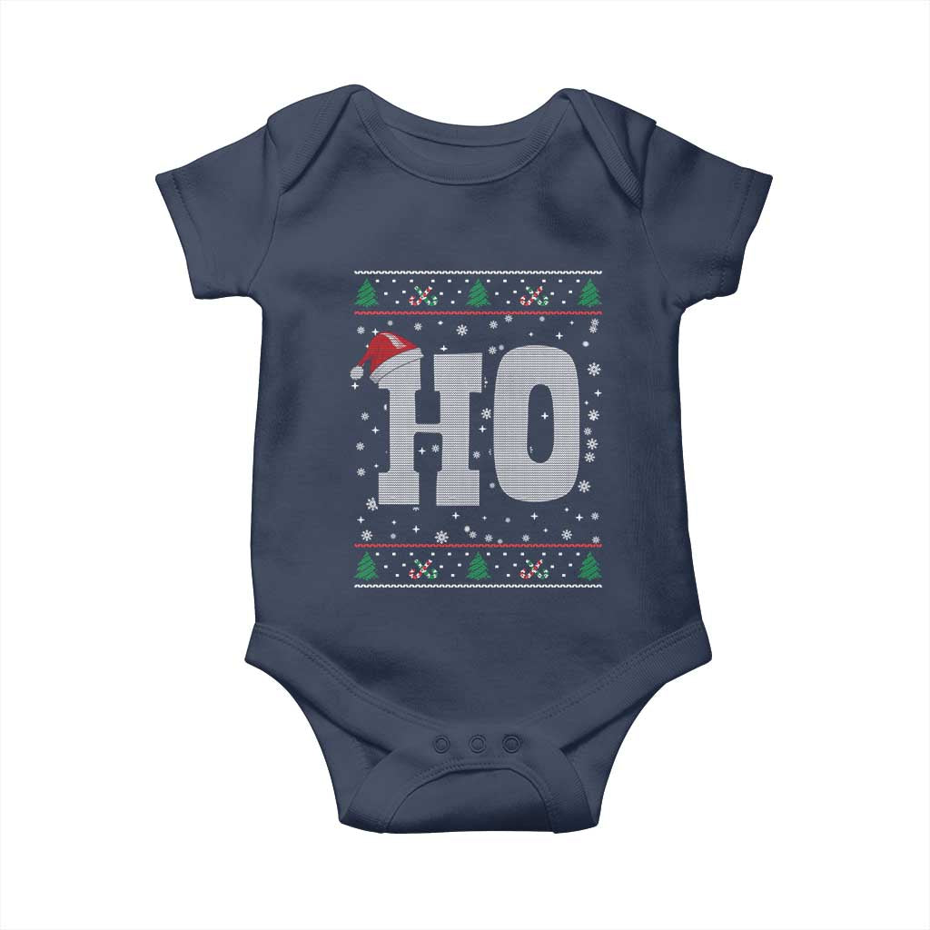 Where's My Ho At Matching Ugly Christmas Baby Onesie Ho Funny Couples TS10 Navy Print Your Wear