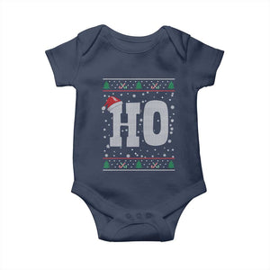 Where's My Ho At Matching Ugly Christmas Baby Onesie Ho Funny Couples TS10 Navy Print Your Wear