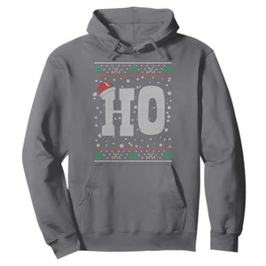 Where's My Ho At Matching Ugly Christmas Hoodie Ho Funny Couples TS10 Charcoal Print Your Wear