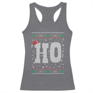 Where's My Ho At Matching Ugly Christmas Racerback Tank Top Ho Funny Couples TS10 Charcoal Print Your Wear